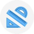 GEOMETRY RULER SET