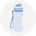 GLASS WATER BOTTLE